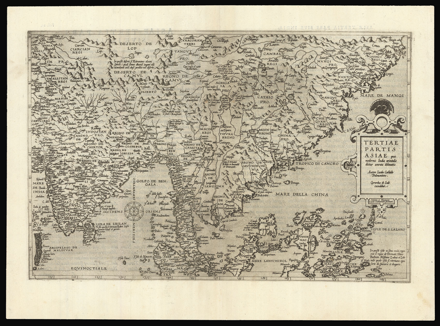 JODE, Cornelius de Tertiae Partis Asiae.