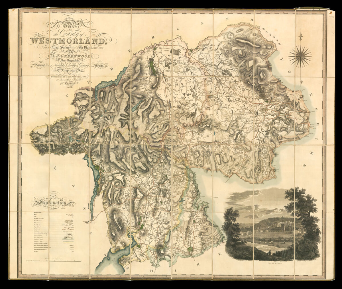 GREENWOOD, Christopher Map of the County of Westmorland,