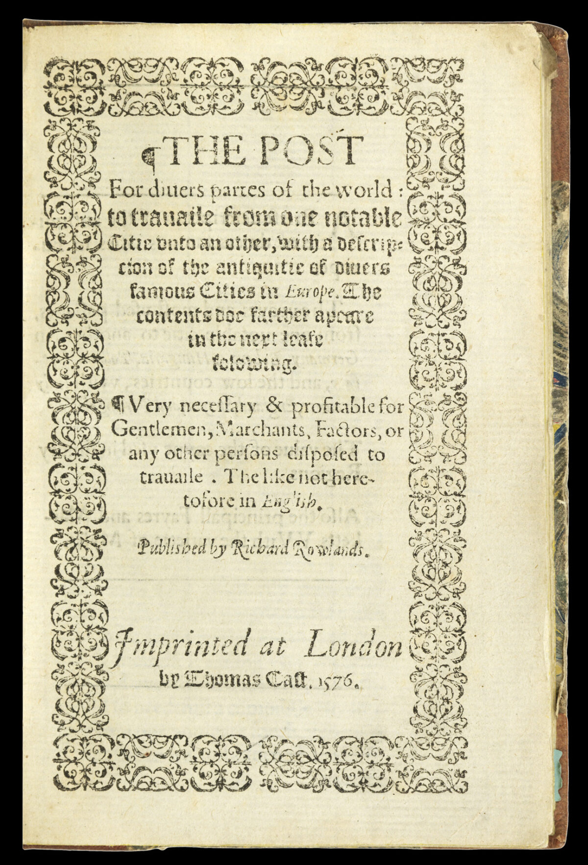 ROWLANDS [alias VERSTEGAN], Richard The post for diuers partes of the world