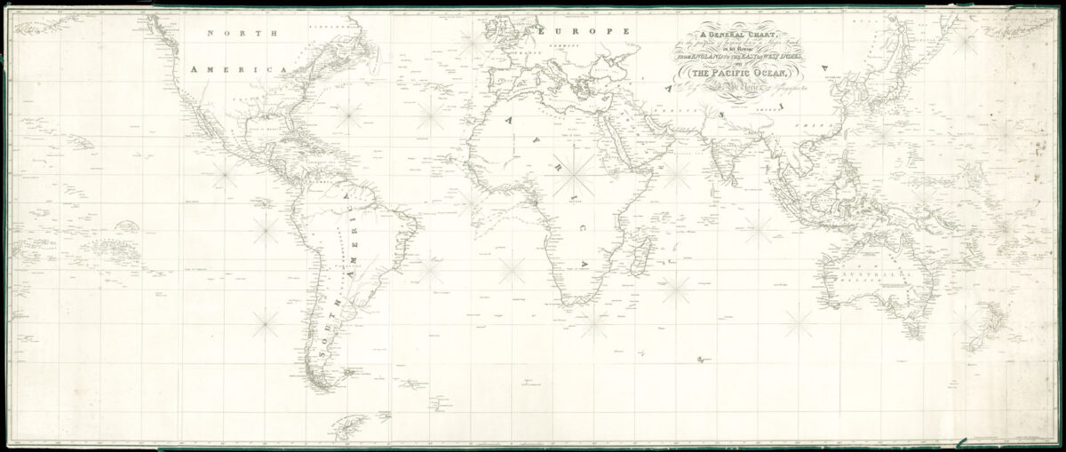 NORIE, John William A General Chart, for the purpose of laying down a Ship's Track,