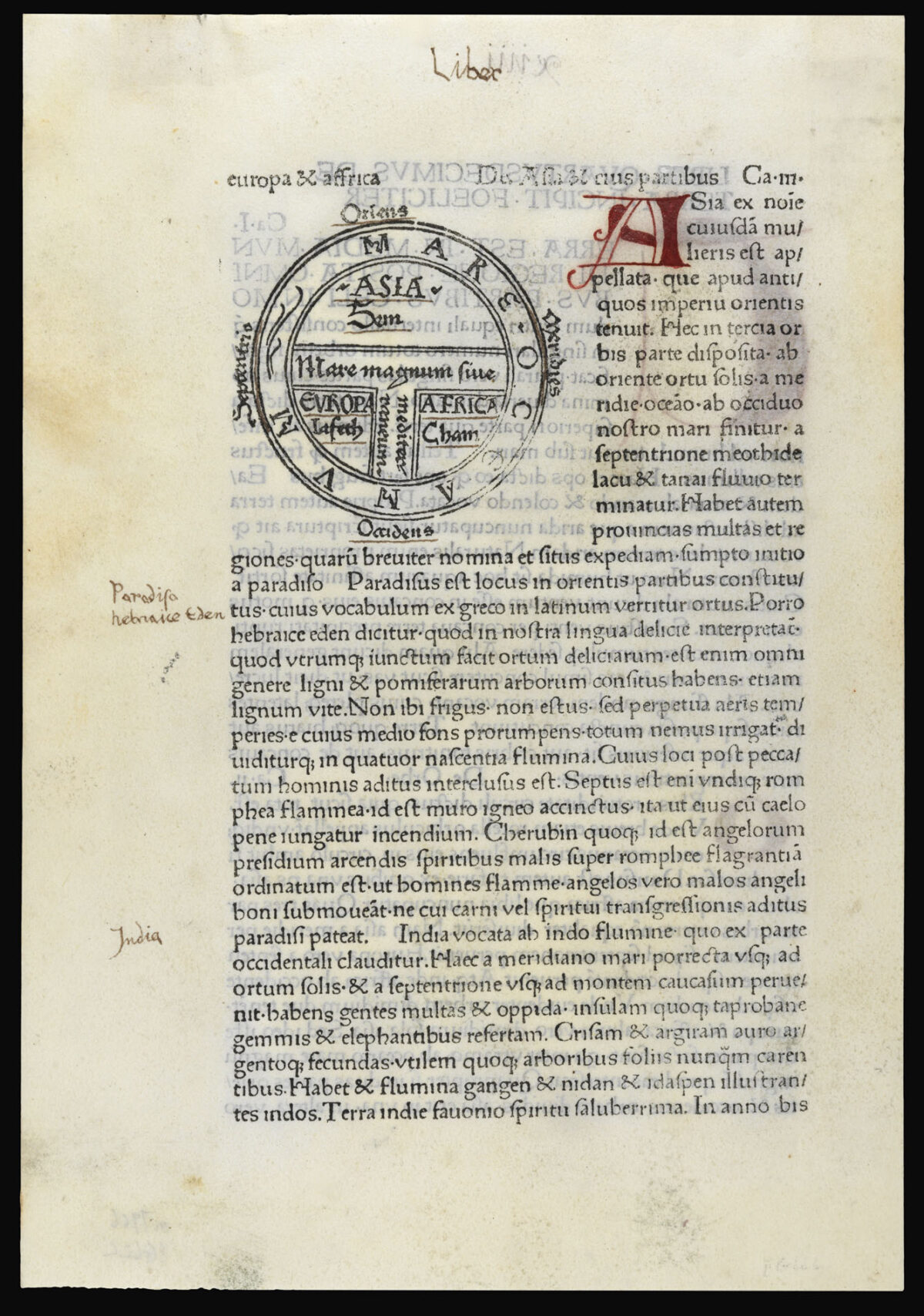HISPALENSIS, Isidorus [Untitled world map].