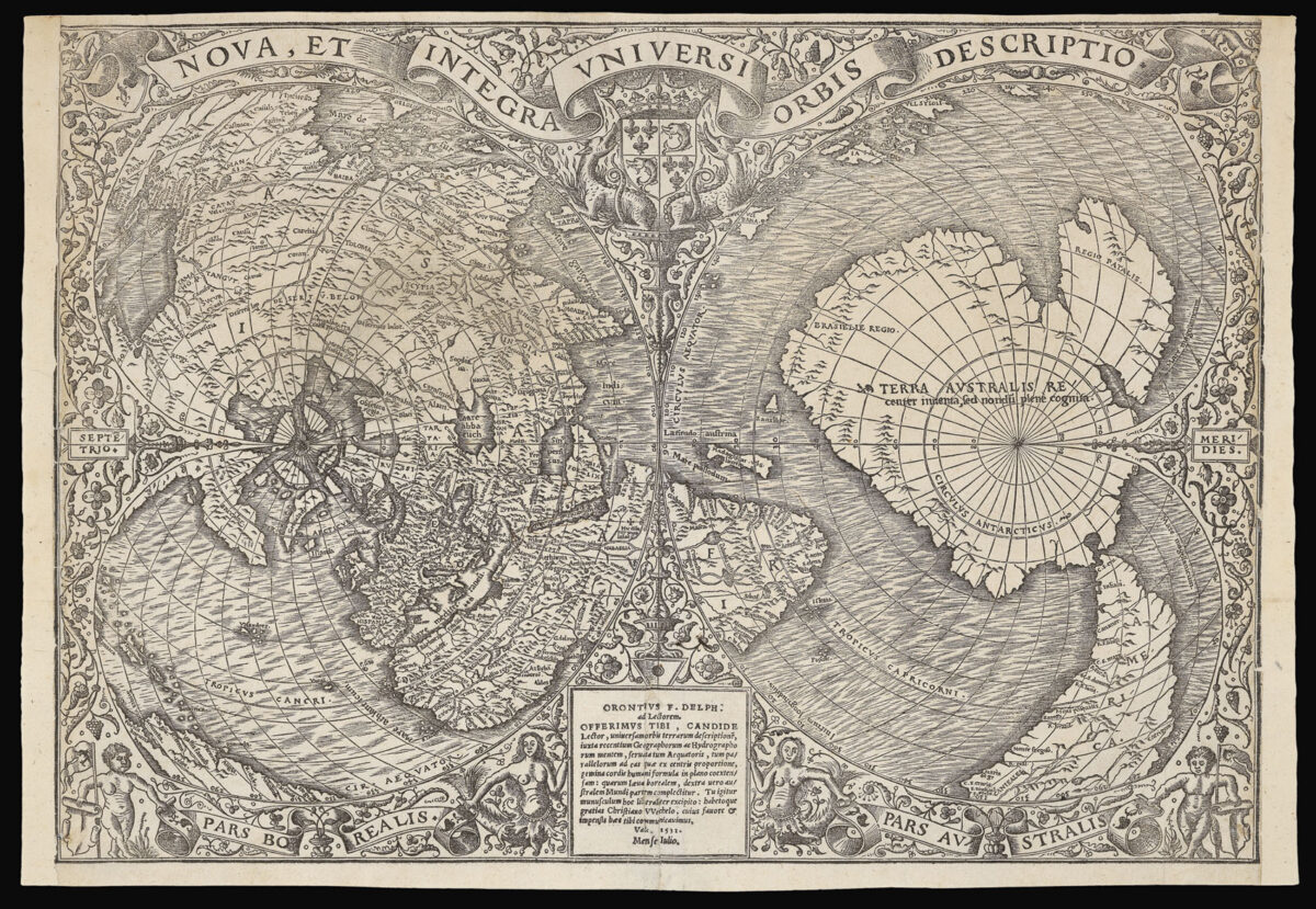 FINE, Oronce Nova, Et Integra Universi Orbis Descriptio.