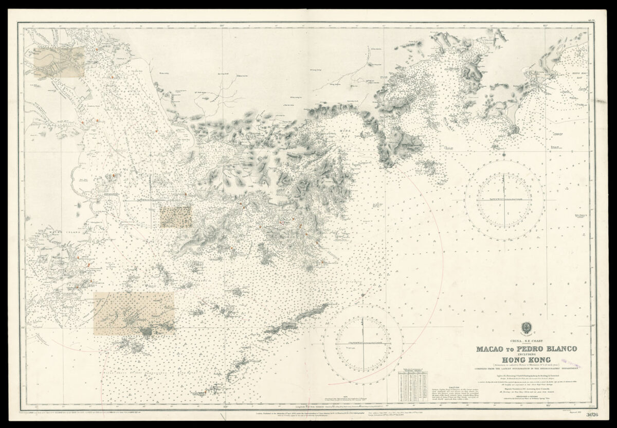 HYDROGRAPHIC OFFICE Macao to Pedro Blanco including Hong Kong