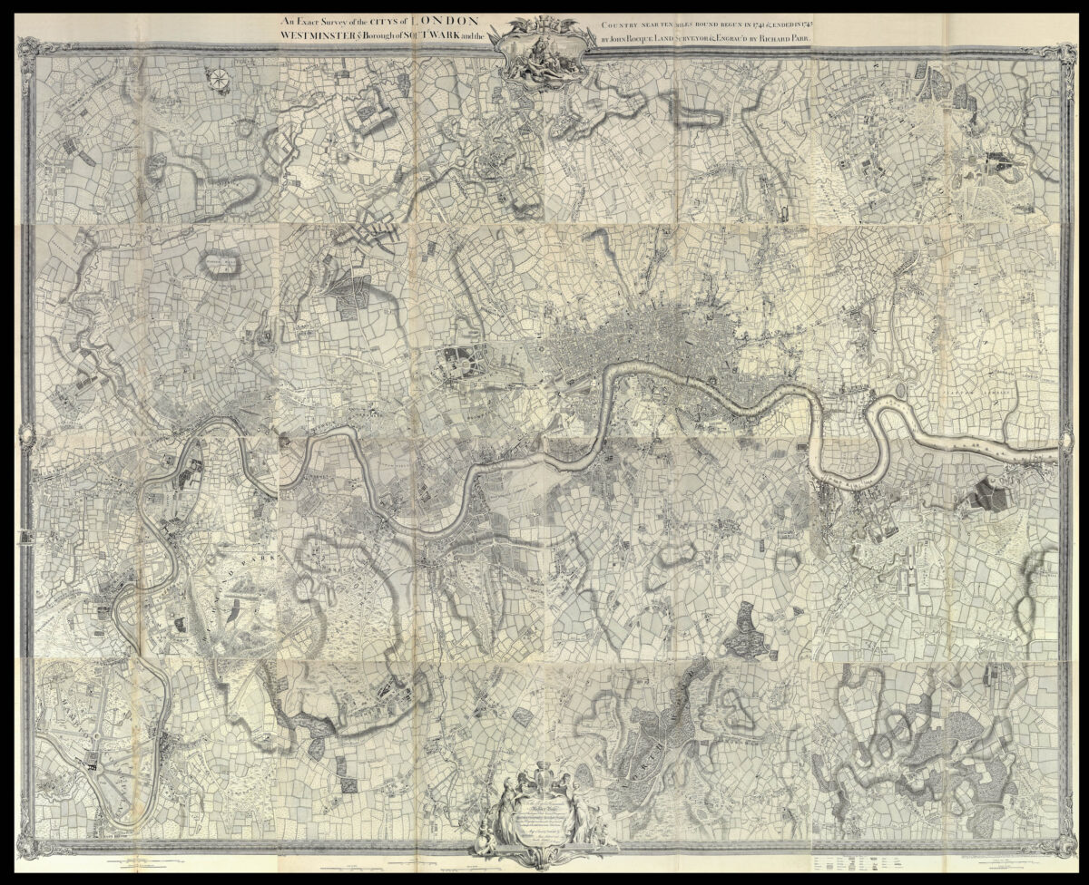 ROCQUE, John An exact Survey of the Cities of London and Westminster,