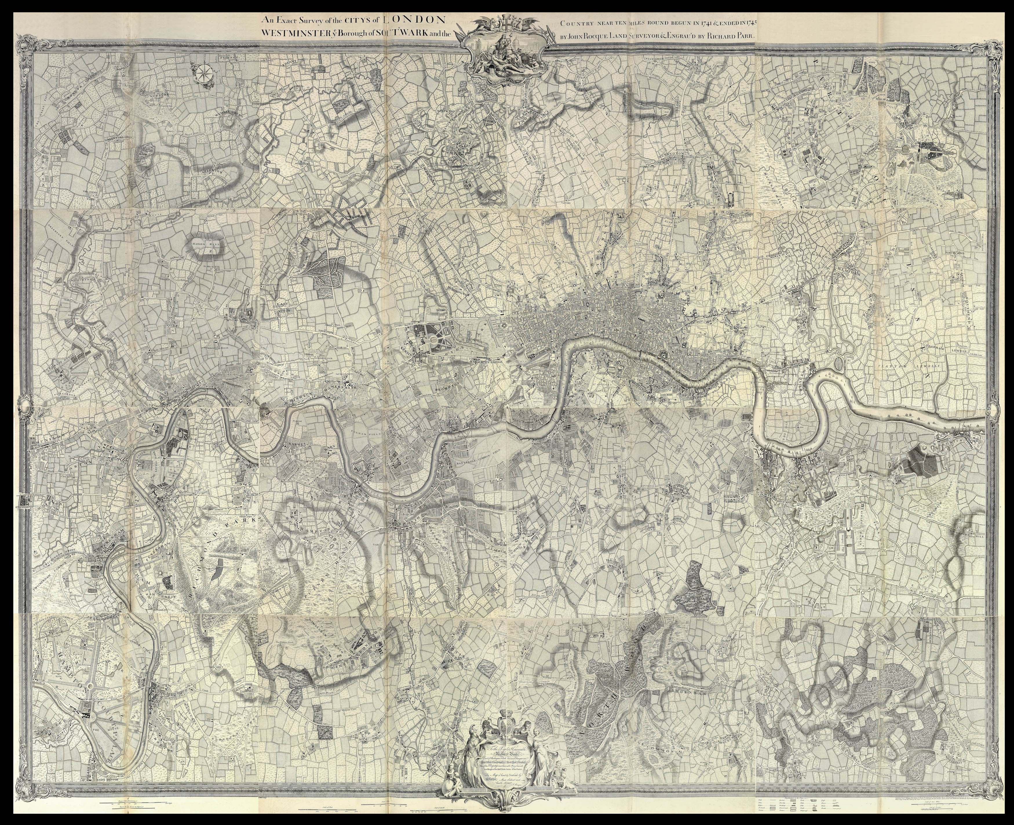 ROCQUE, John An exact Survey of the Cities of London and Westminster,