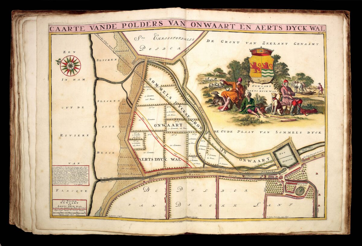 HOOGHE, Romeyn de; Jan & Caspar LUYKEN; Heyman van DIJCK Voorne caart-boeck van alle de dorpen,