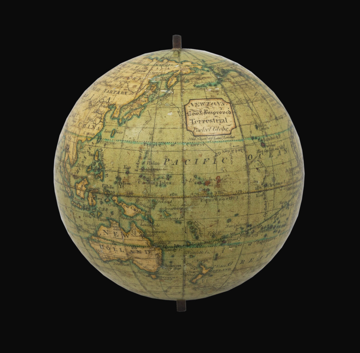 NEWTON, John Newton's New & Improved Terrestrial Pocket Globe.