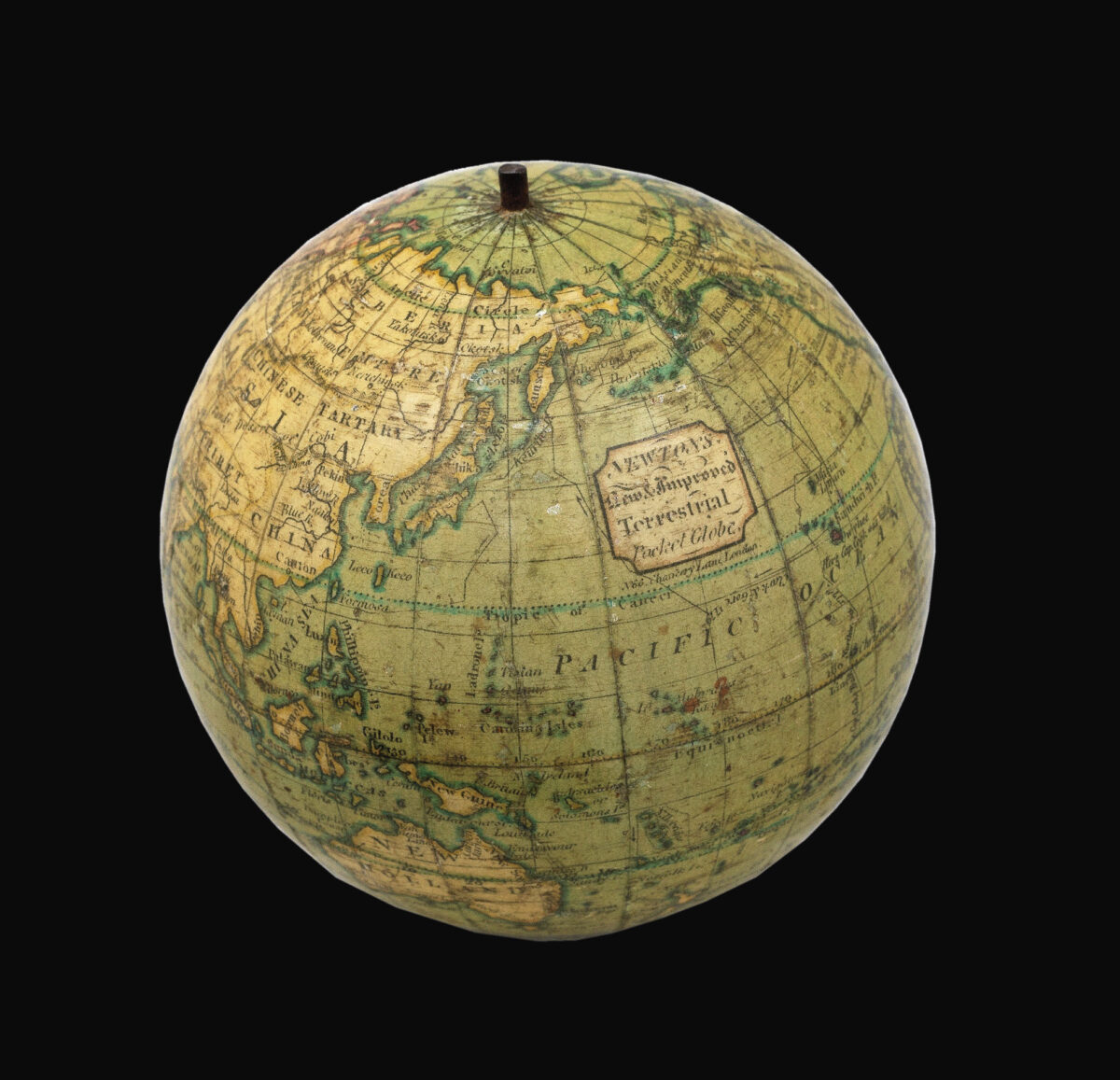 NEWTON, John Newton's New & Improved Terrestrial Pocket Globe.