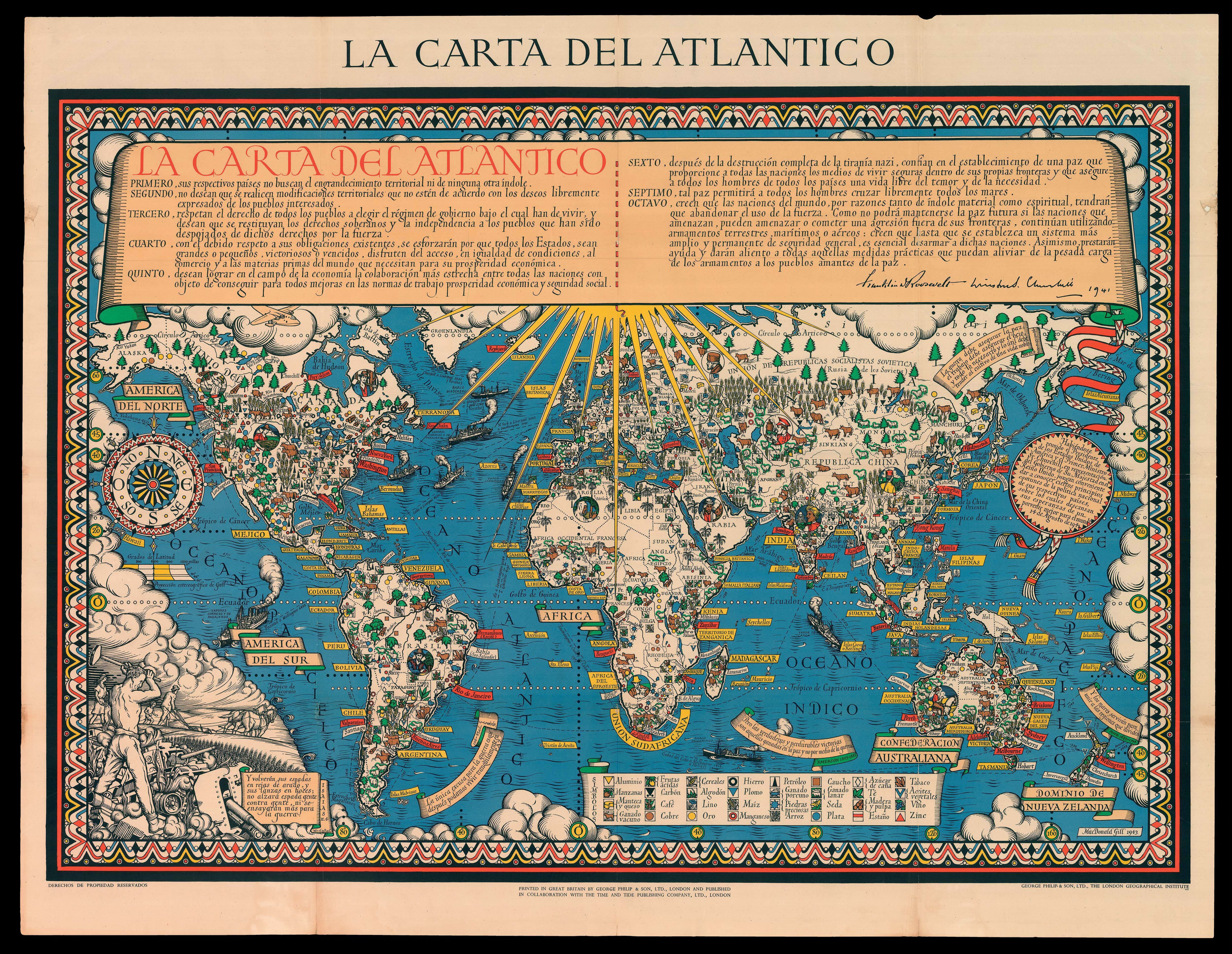 GILL, Macdonald La Carta del Atlantico.