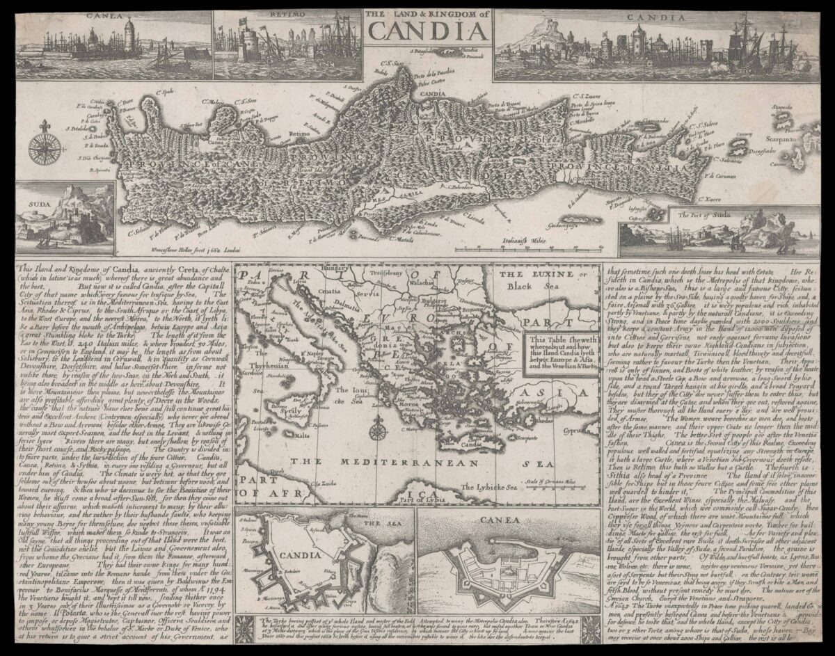 HOLLAR, Wenceslas The Land & Kingdom of Candia.