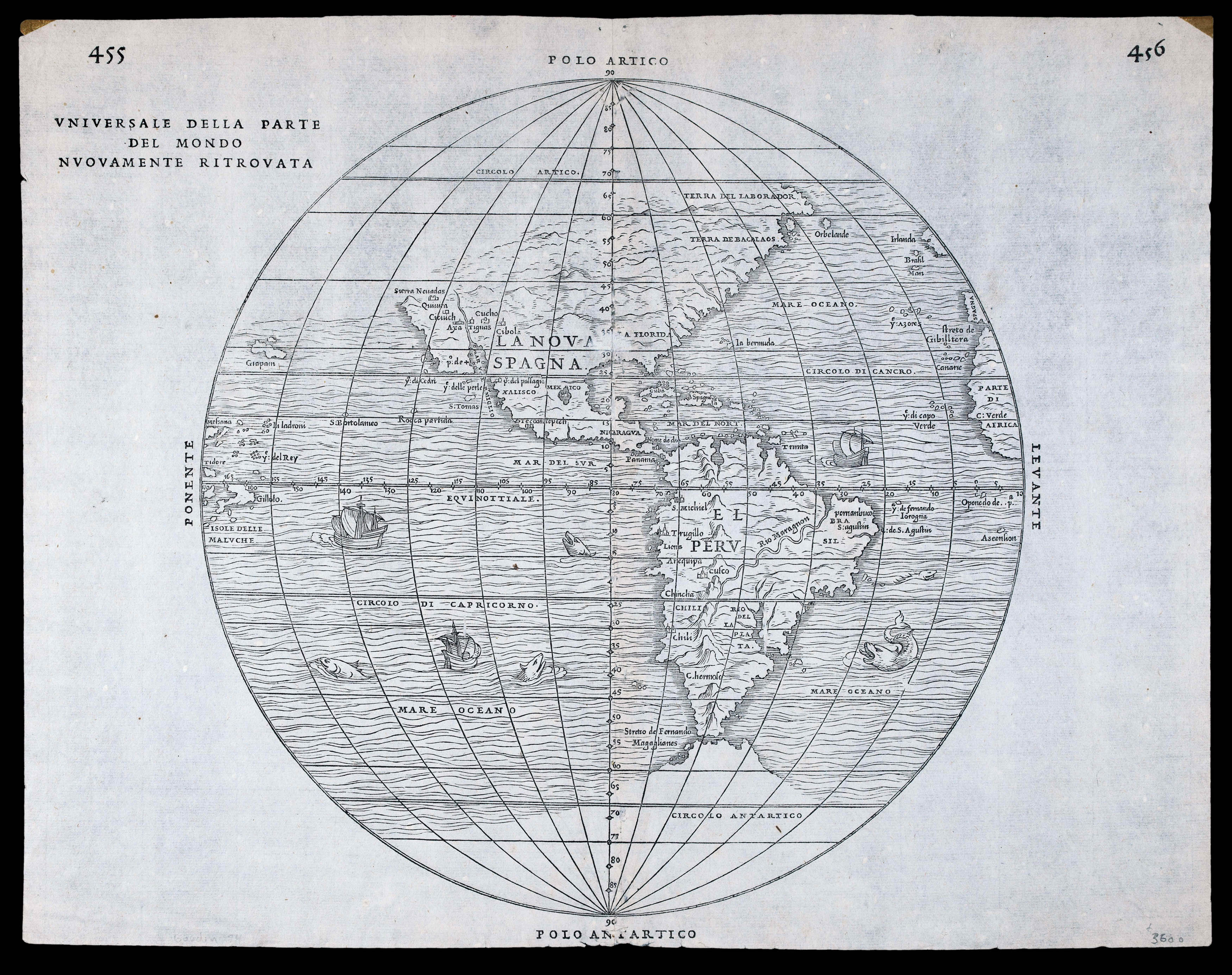 RAMUSIO, Giovanni Battista and GASTALDI, Giacomo Universale della parte del mondo nuovamente ritrovata.