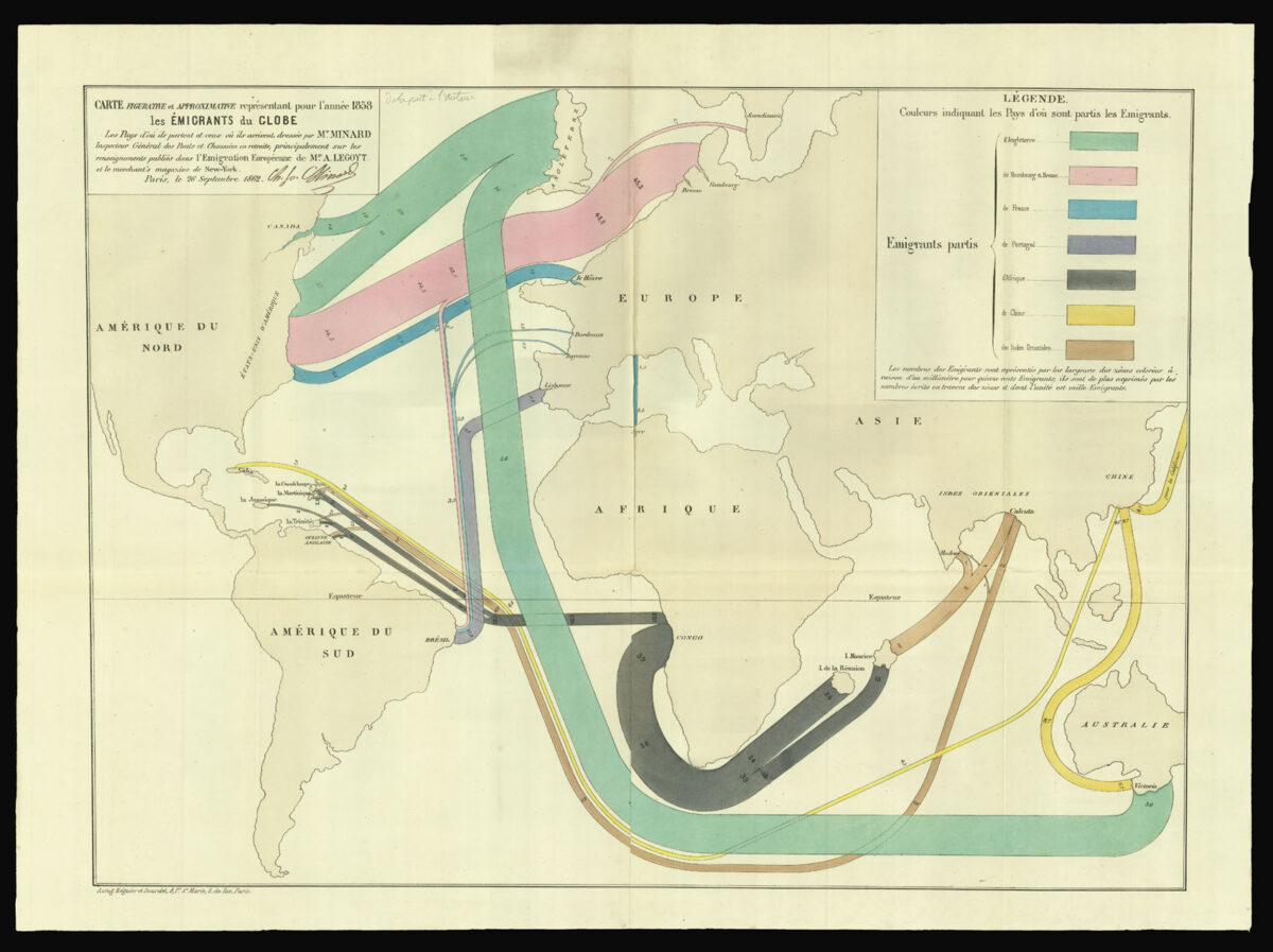 MINARD, Charles Joseph [Statistical Maps].