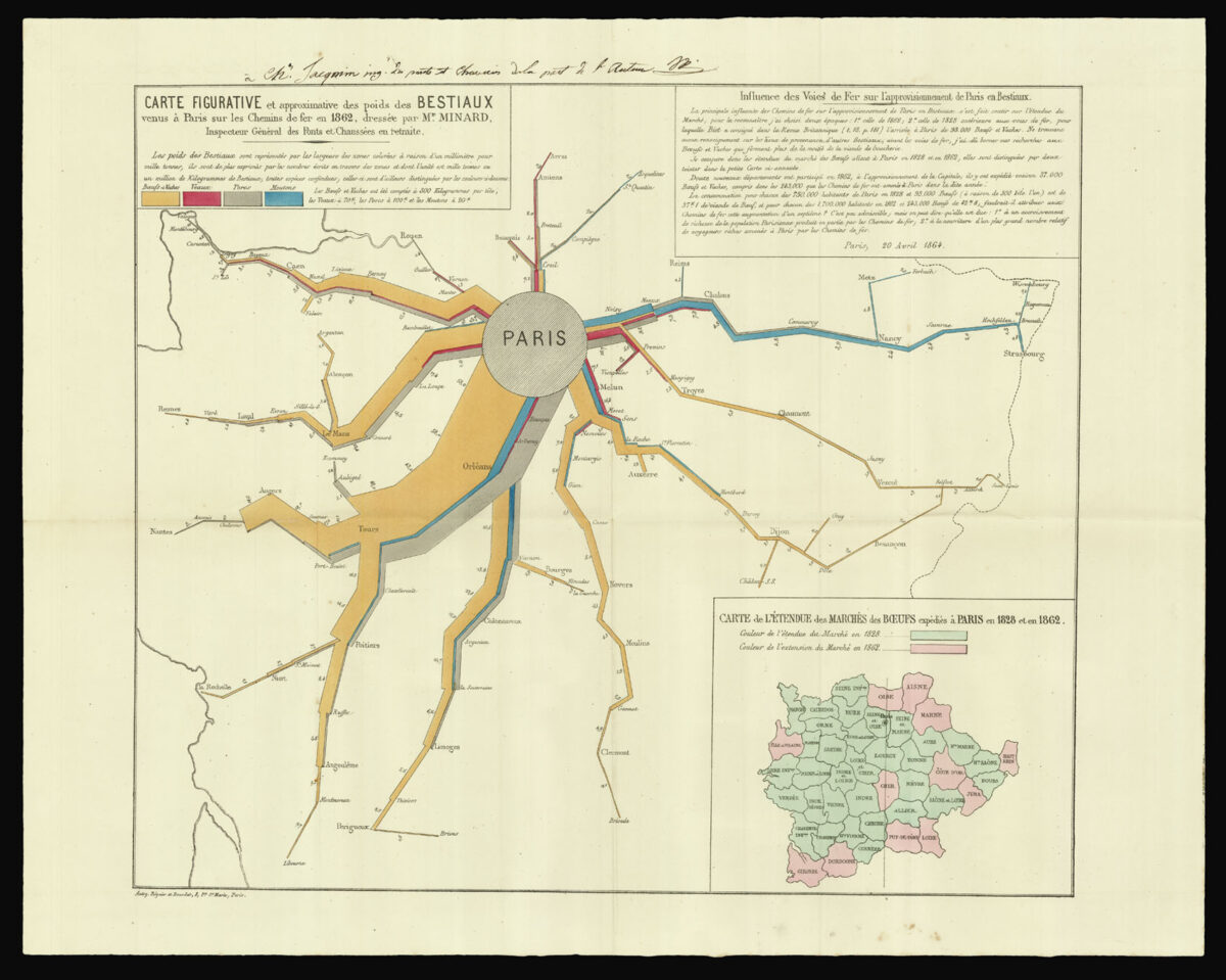 MINARD, Charles Joseph [Statistical Maps].