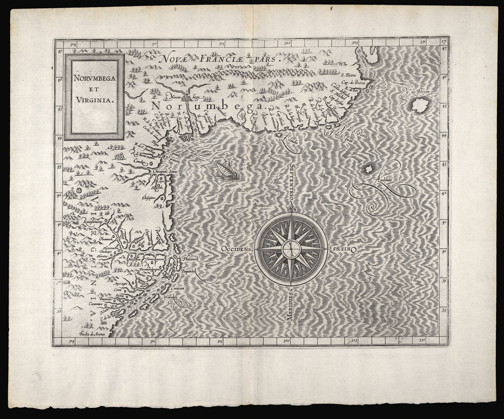 WYTFLIET, Cornelius Van Norumbega et Virginia