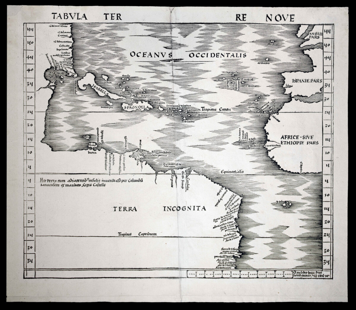 PTOLEMAEUS, Claudius; and Martin WALDSEEMULLER Tabula Terre Nove.