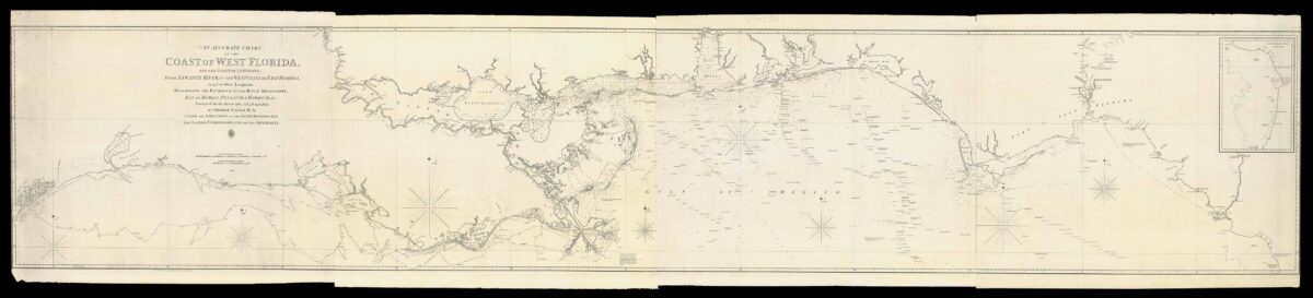 GAULD, George An Accurate Chart of the Coast of West Florida, and the Coast of Louisiana,