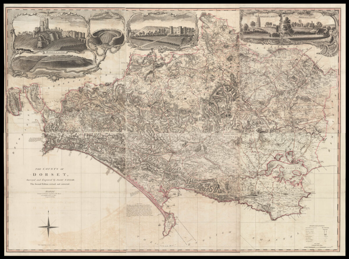 TAYLOR, Isaac The County of Dorset, Surveyed and Engraved by Isaac Taylor.