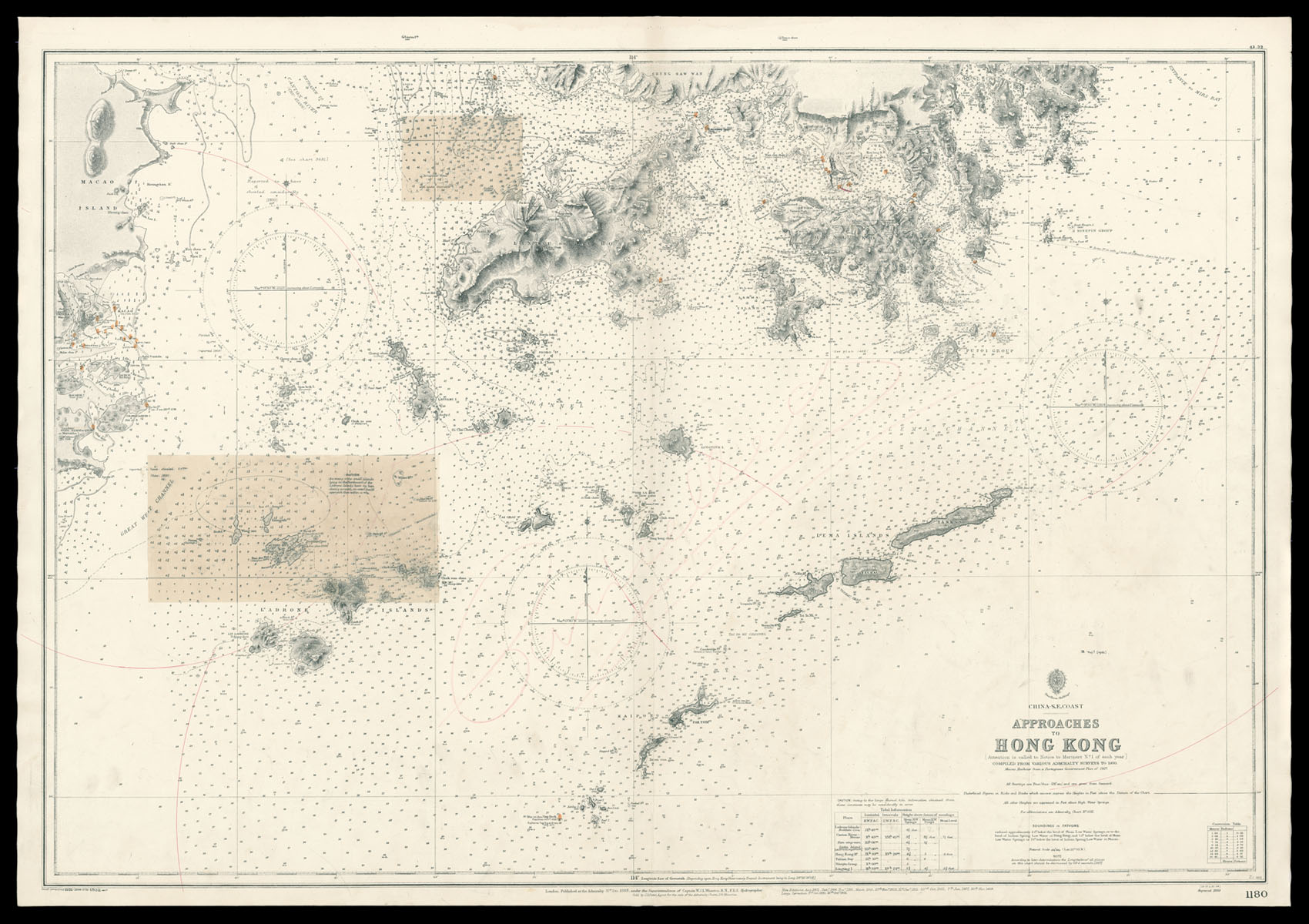 HYDROGRAPHIC OFFICE China - S.E. Coast. Approaches to Hong Kong.