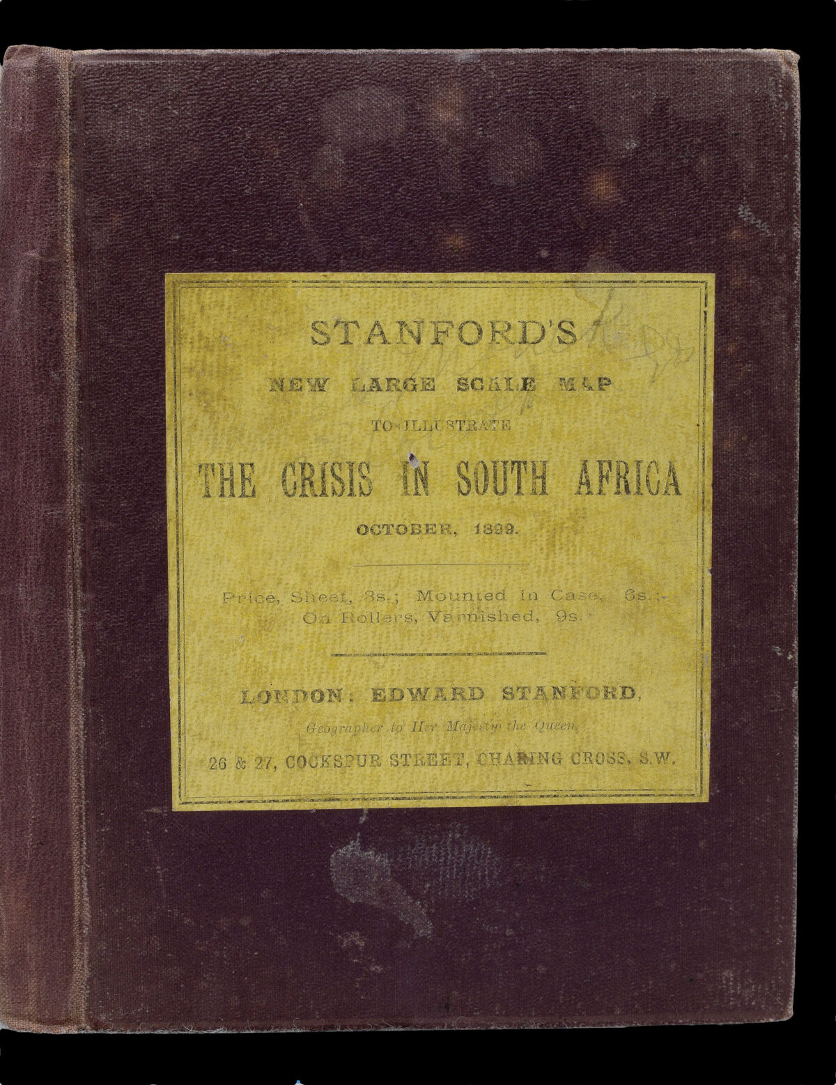 STANFORD, Edward The Crisis in South Africa.