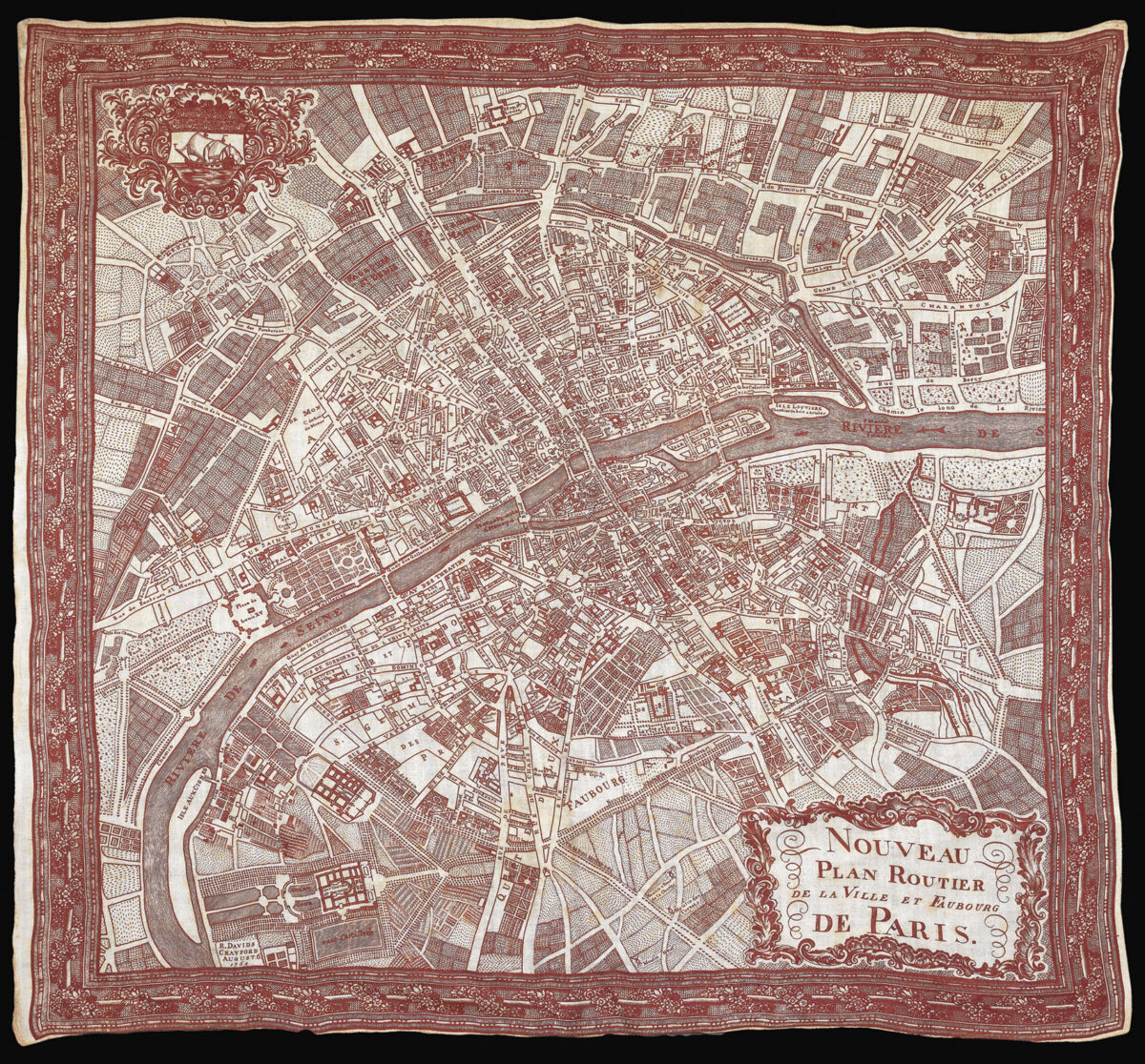 DAVIDS, Rupert Nouveau Plan Routier de la Ville et Faubourgs de Paris.