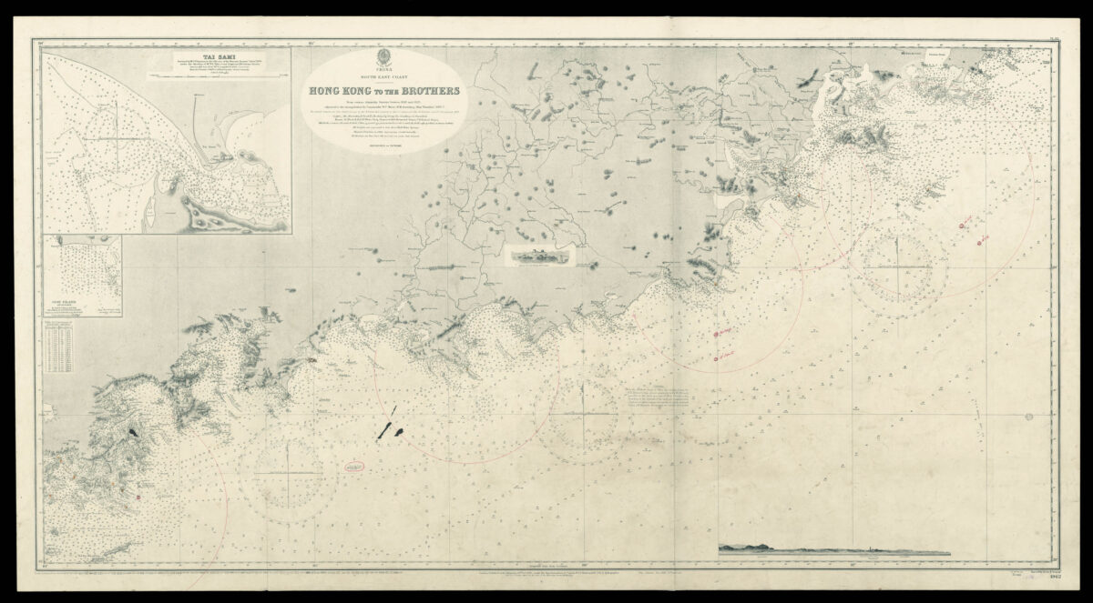 HYDROGRAPHIC OFFICE China South East Coast. Hong Kong to the Brothers