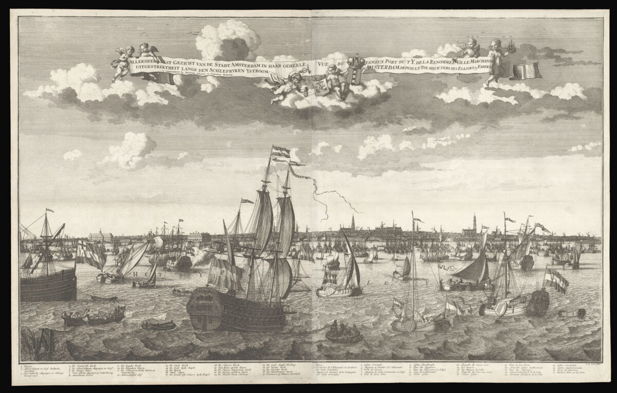 DE LETH, Hendrik Allerheerlykst Gezicht Van de Stadt Amsterdam in Har Geheele