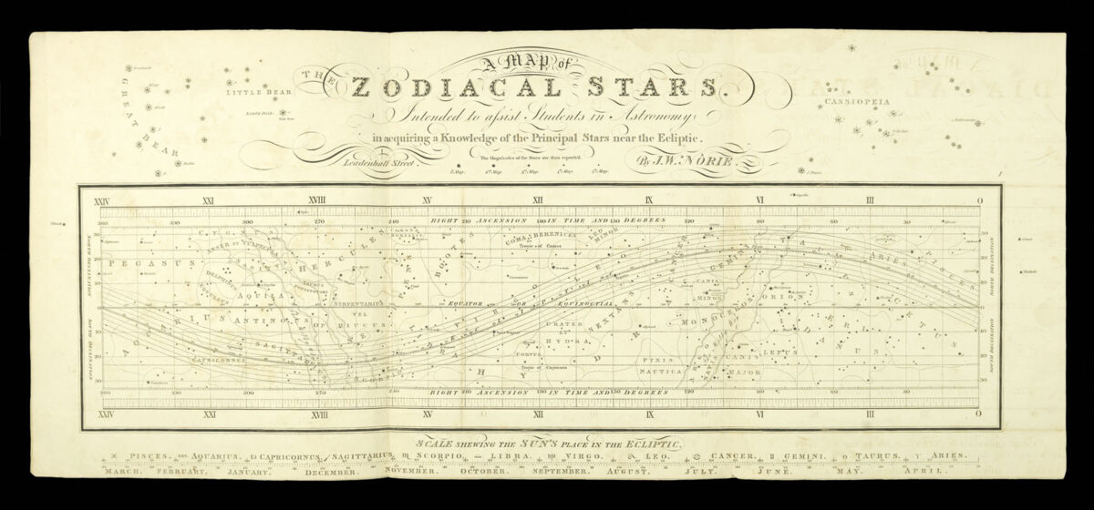 NORIE, John William Norie's Set of Celestial Maps, for finding The Principal Stars in the Heavens.