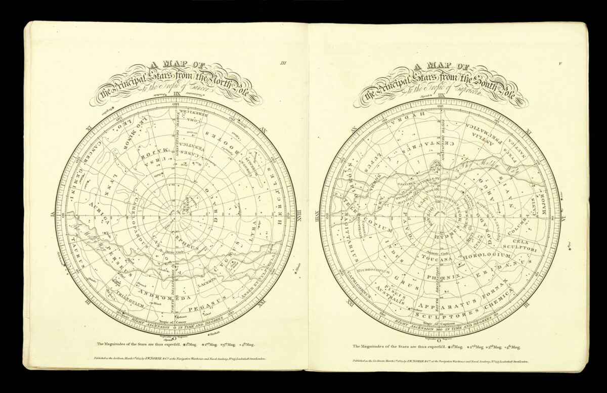 NORIE, John William Norie's Set of Celestial Maps, for finding The Principal Stars in the Heavens.