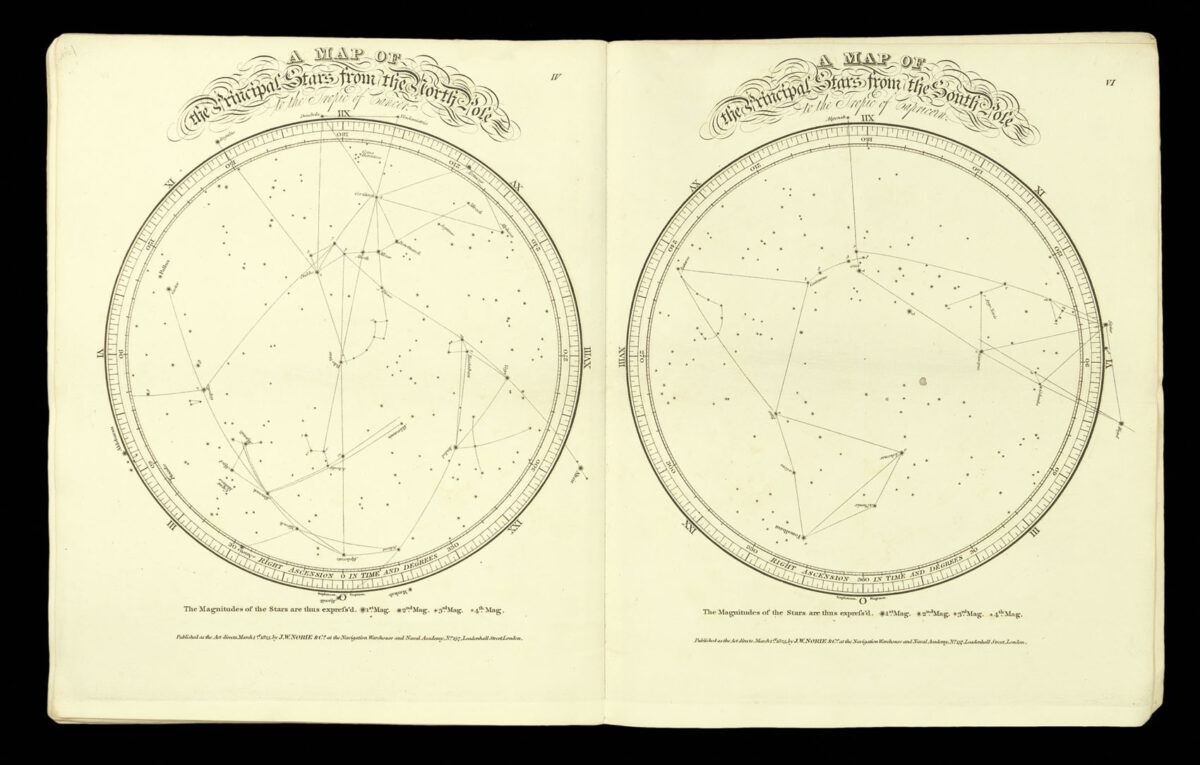 NORIE, John William Norie's Set of Celestial Maps, for finding The Principal Stars in the Heavens.