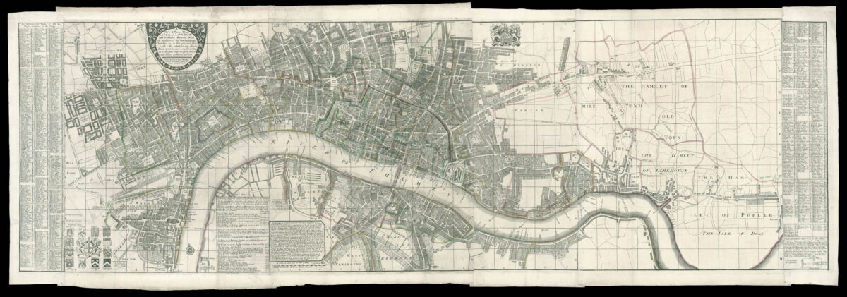 BOWLES, Thomas A New & Exact Plan of ye City of London