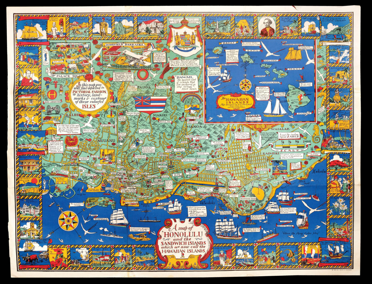 MacLEOD, Alexander Samuel A Map of Honolulu