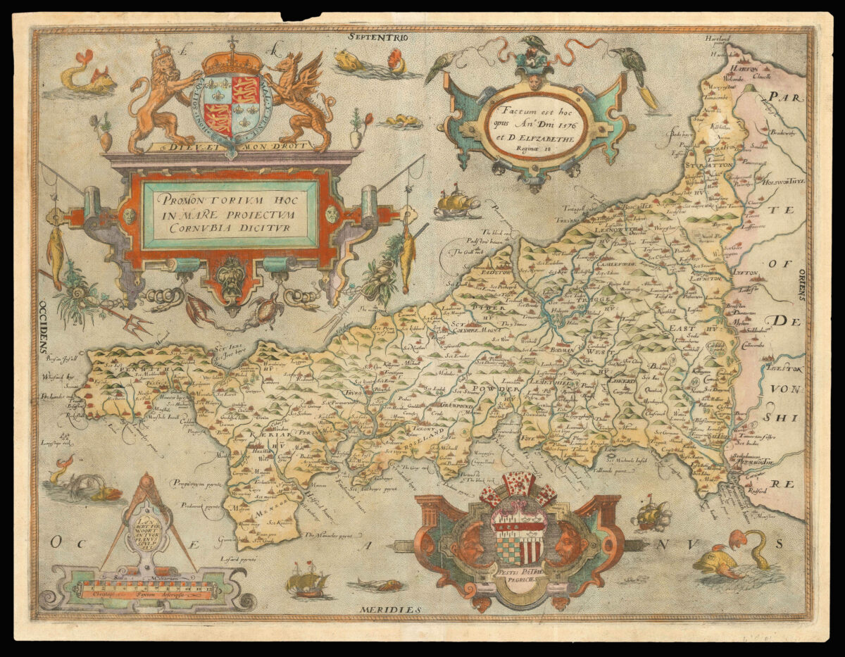 SAXTON, Christopher Promontorium hoc in mare proiectum Cornubia dicitur