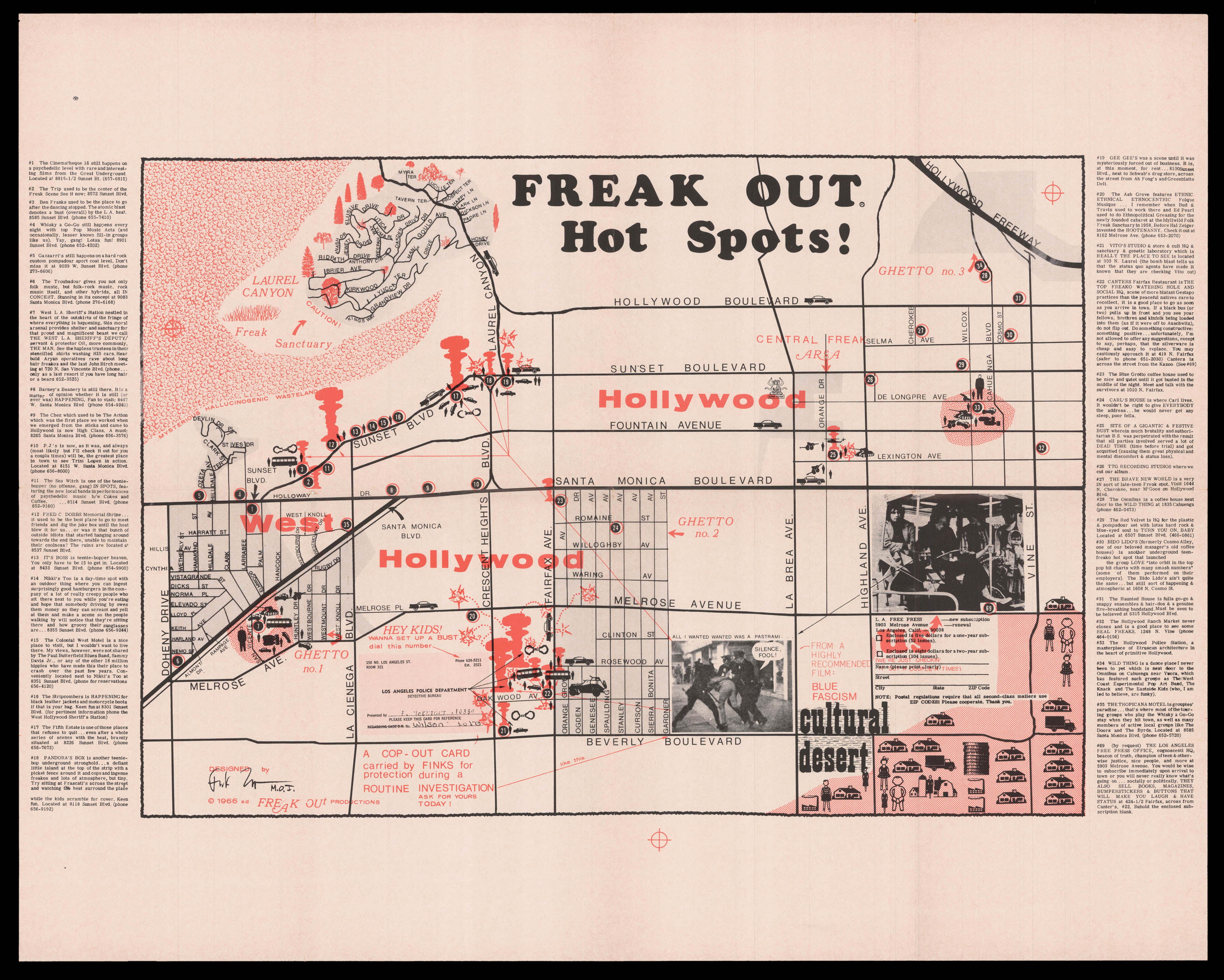 ZAPPA, Frank Freak Out Hot Spots!