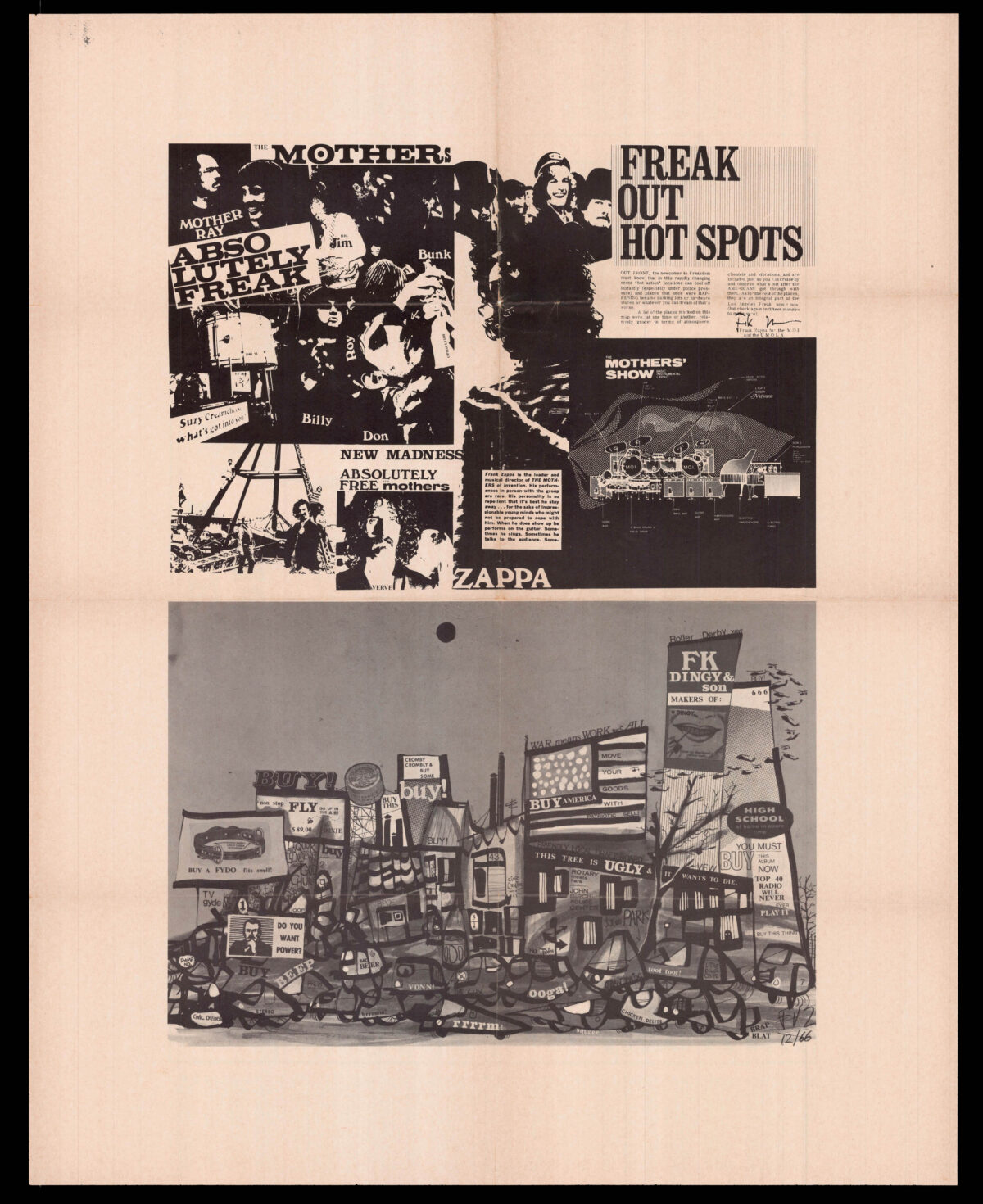ZAPPA, Frank Freak Out Hot Spots!