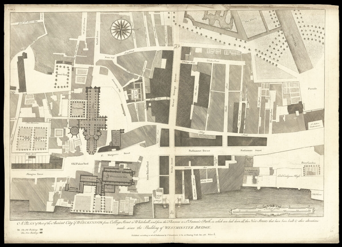 FOURDRINIER, C[harles] A Plan of Part of the Ancient City of Westminster