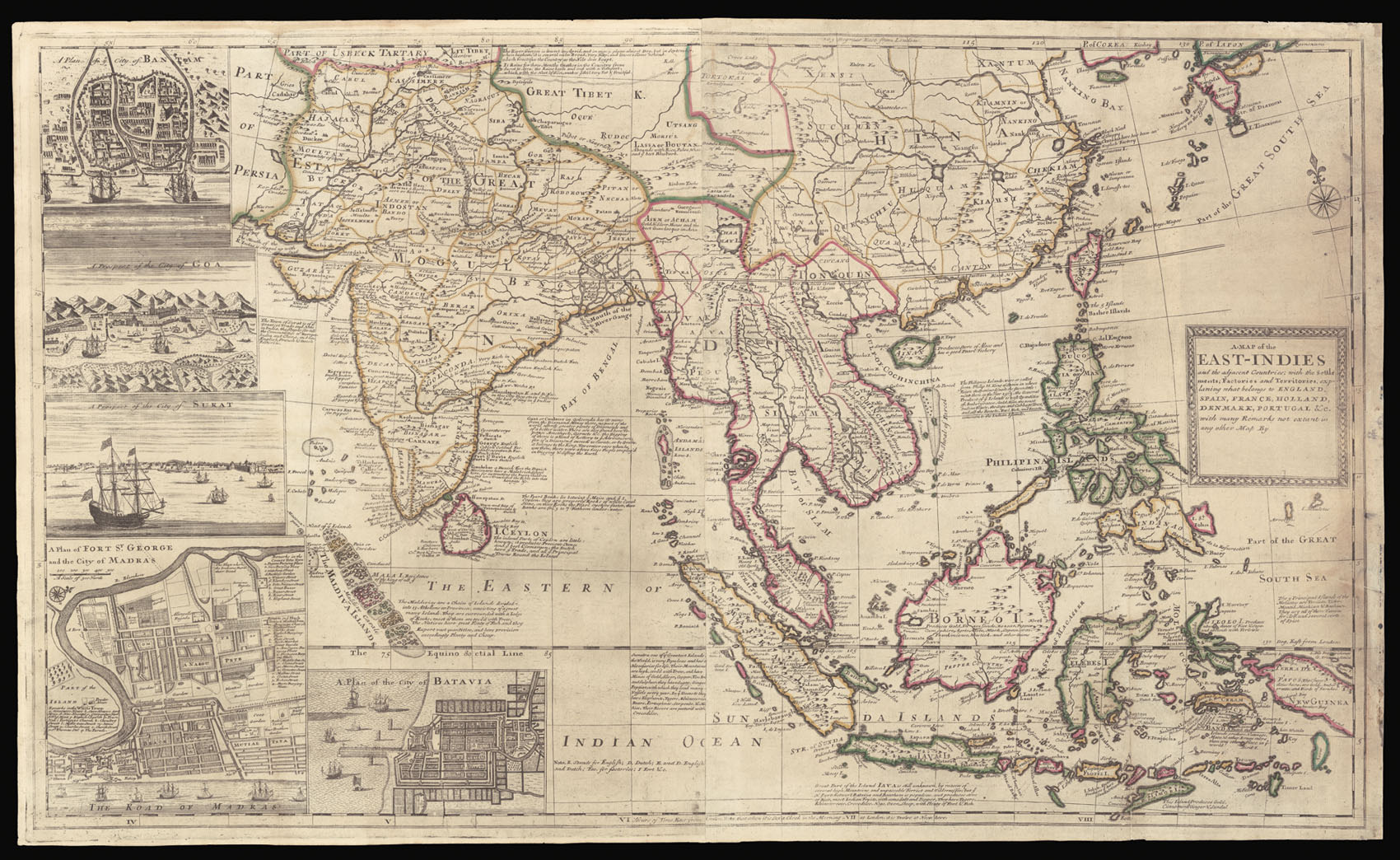 [MOLL, Herman] A Map of the East-Indies