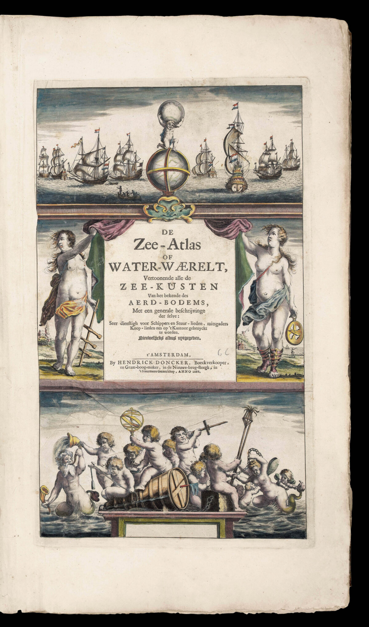DONCKER, Hendrik De Zee-Atlas of Water-Waerelt,