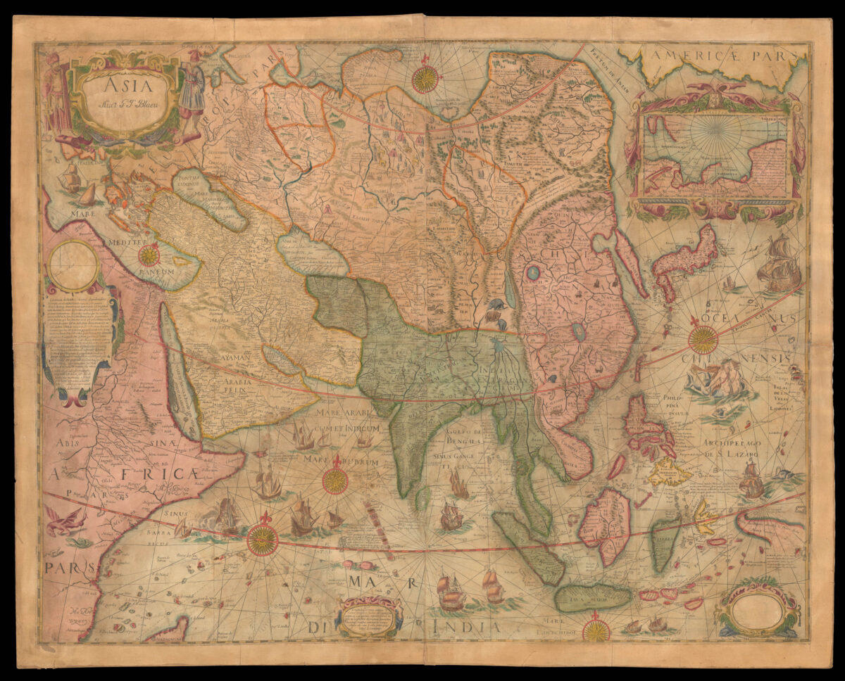 BLAEU, Willem Janzoon [Set of the maps of the four continents].