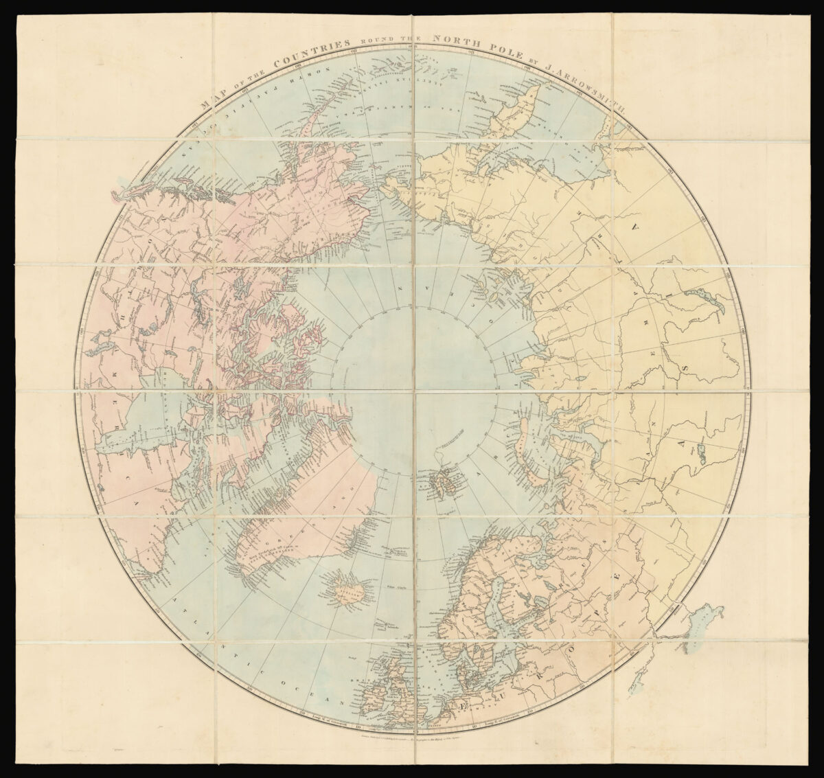 ARROWSMITH, John Map of the Countries round the North Pole