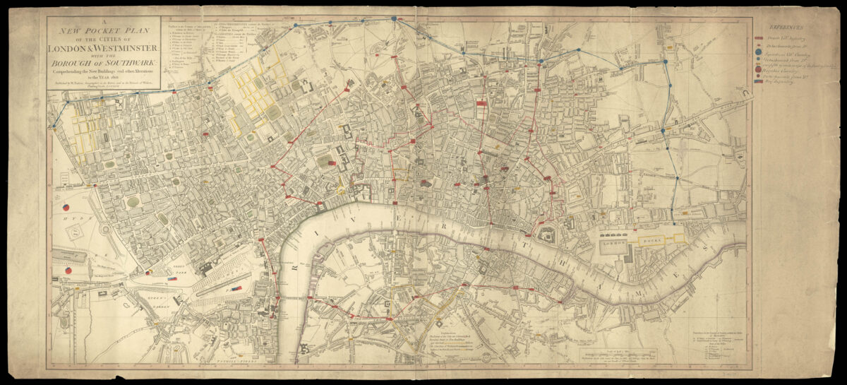 FADEN, William A New Pocket Plan of the Cities of London and Westminster: