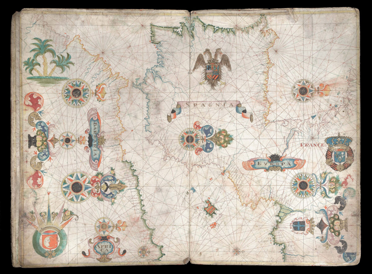 OLIVA, Franciscus [II] [Portolan Atlas of the Mediterranean].