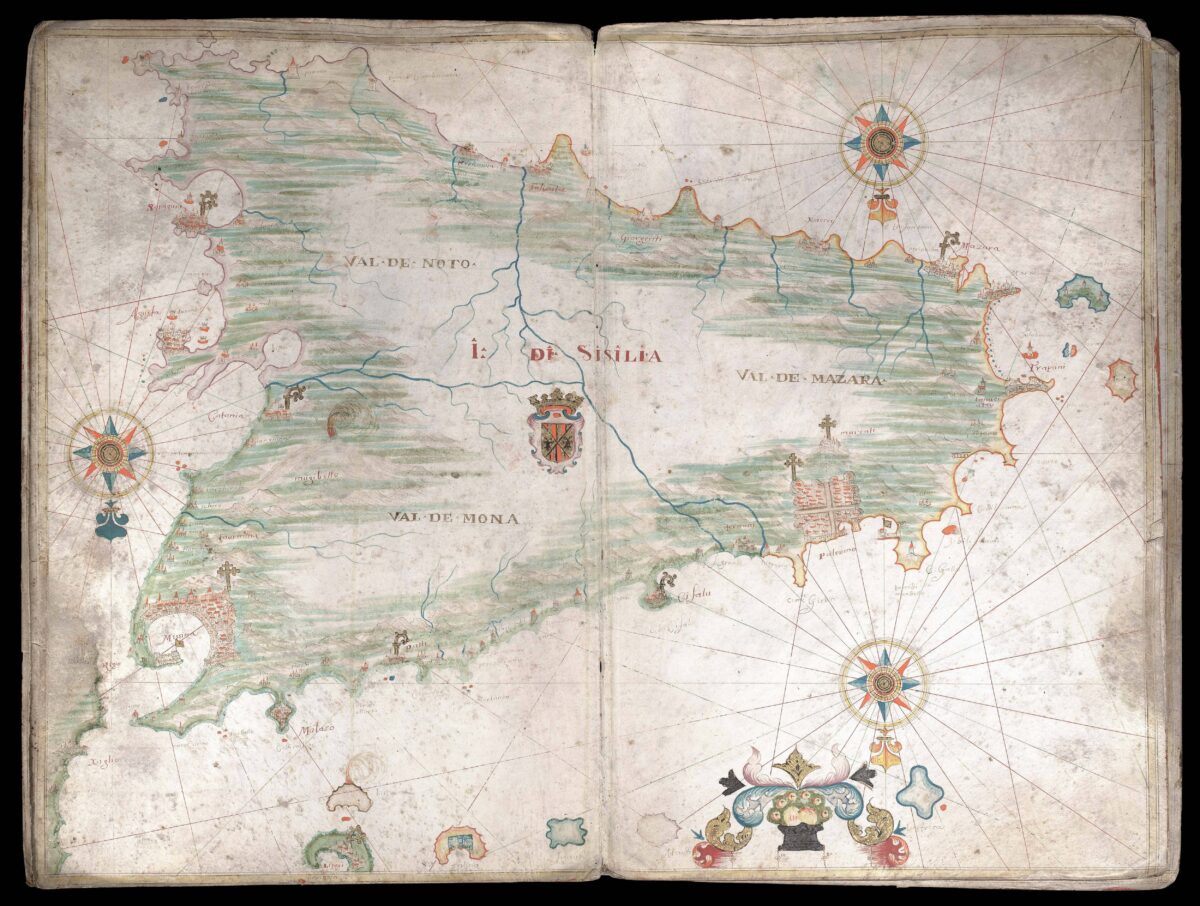 OLIVA, Franciscus [II] [Portolan Atlas of the Mediterranean].