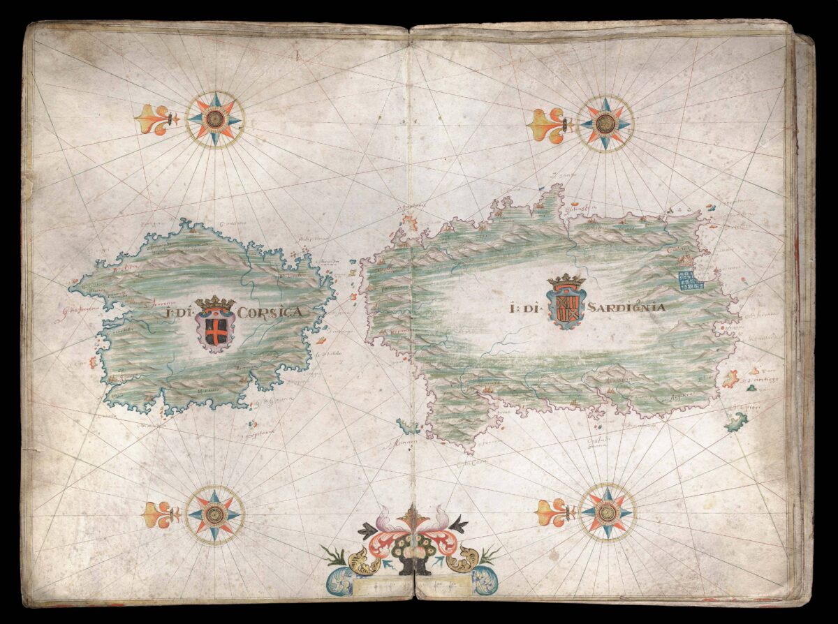 OLIVA, Franciscus [II] [Portolan Atlas of the Mediterranean].