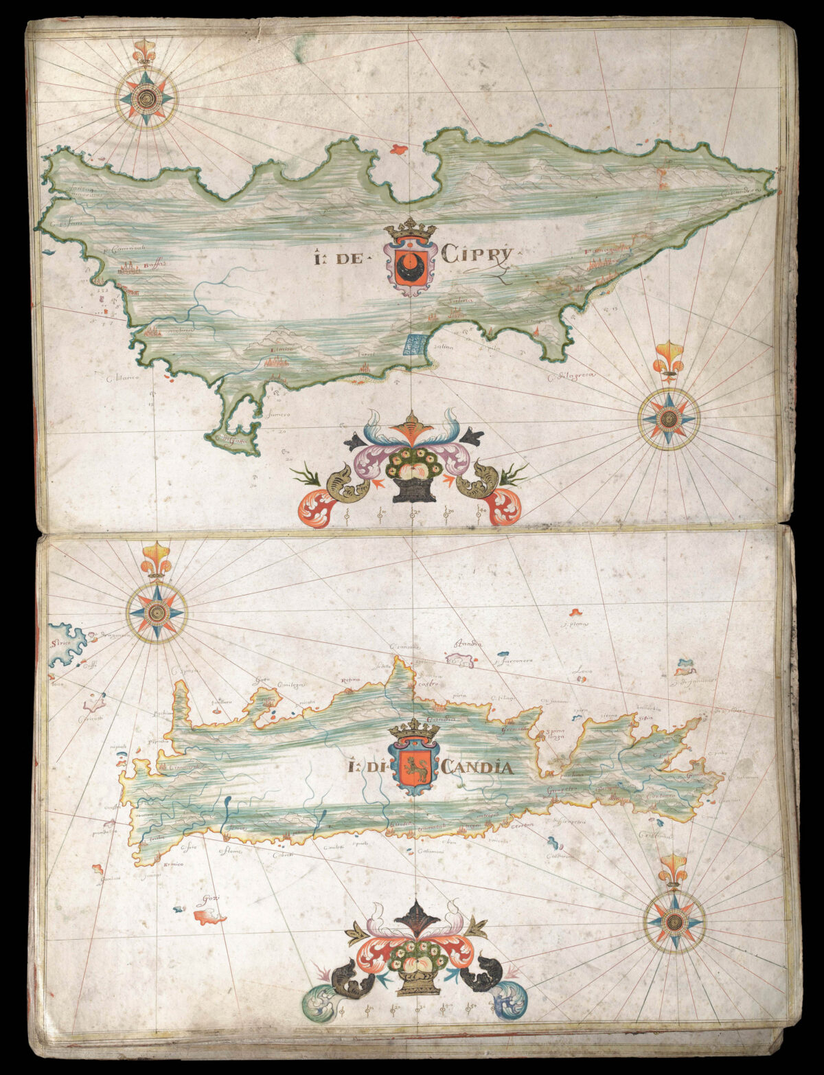 OLIVA, Franciscus [II] [Portolan Atlas of the Mediterranean].