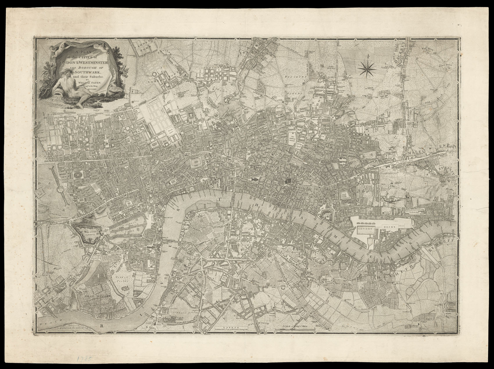 FADEN, William A Plan of the Cities of London & Westminster and the Borough of Southwark