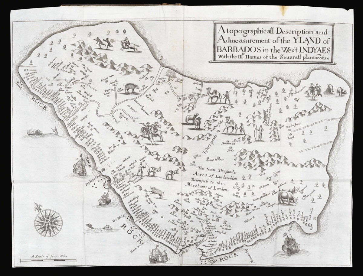 LIGON, Richard A True & exact History of the Island of Barbados.