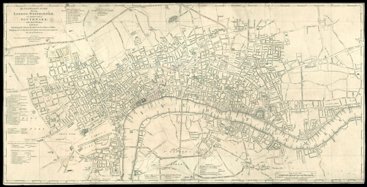 BOWLES, Carington The Traveller's Guide through London, Westminster, and Borough of Southwark; with their Liberties: