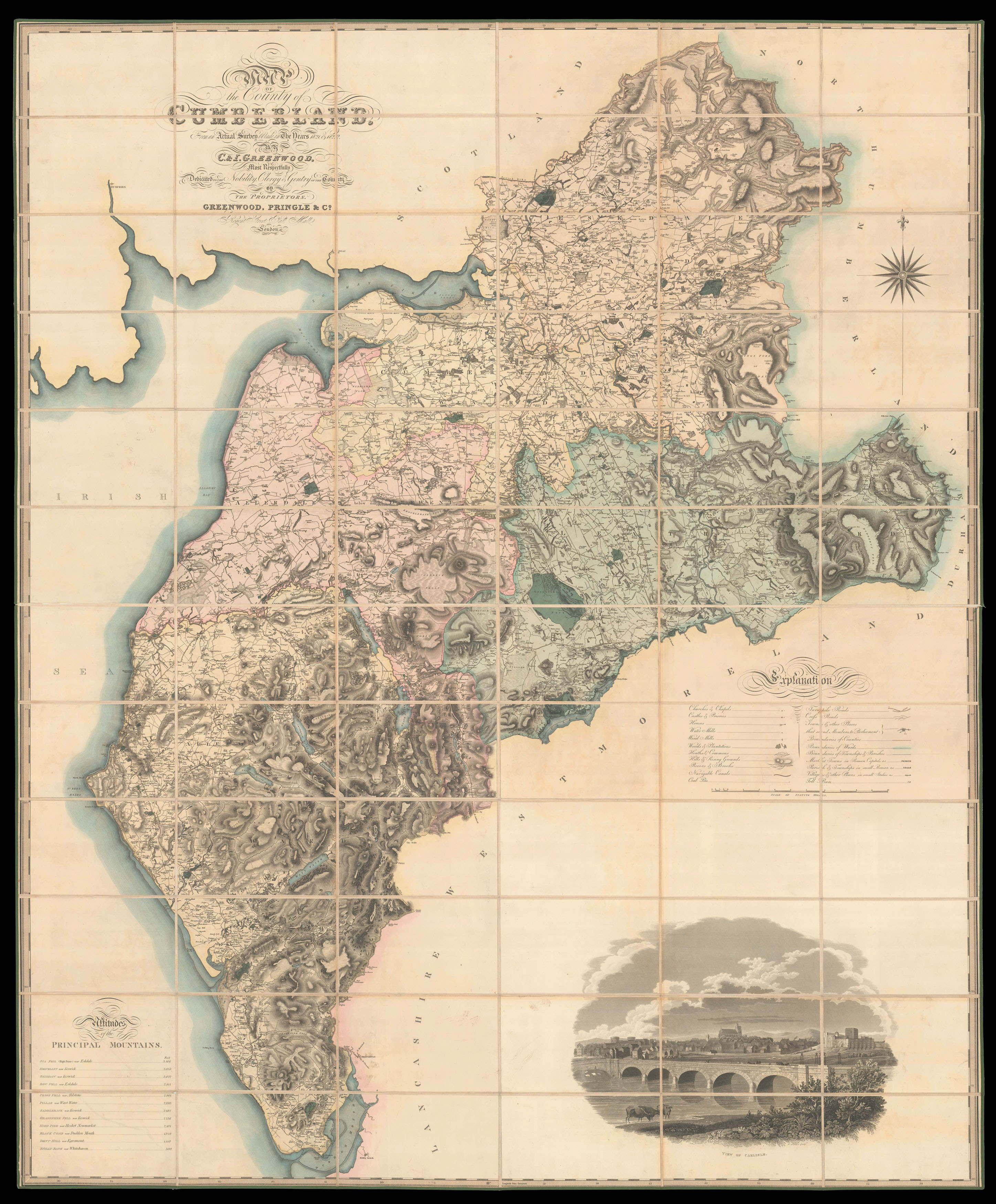 GREENWOOD, Christopher Map of the County of Cumberland,