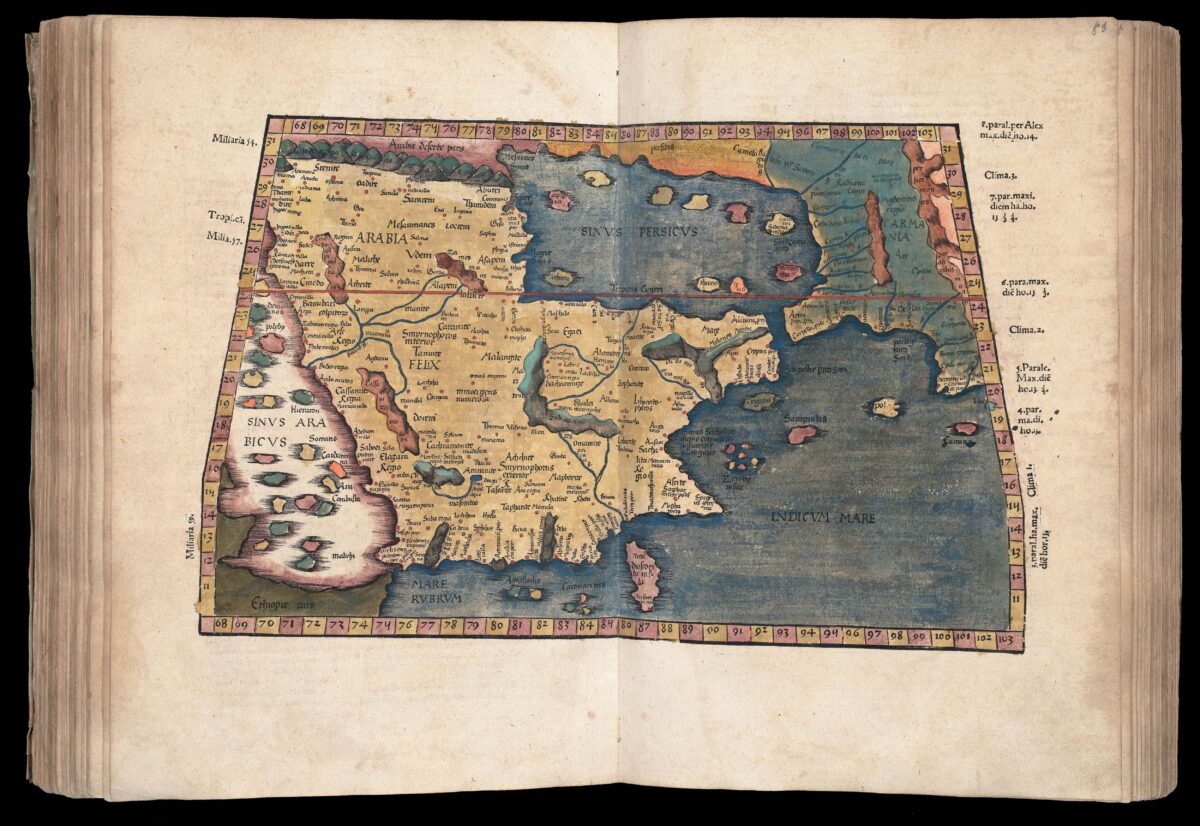 PTOLEMAEUS, Claudius; and Michael VILLANOVANUS, known as 'SERVETUS' Geographicae Enarrationis, Libri Octo.