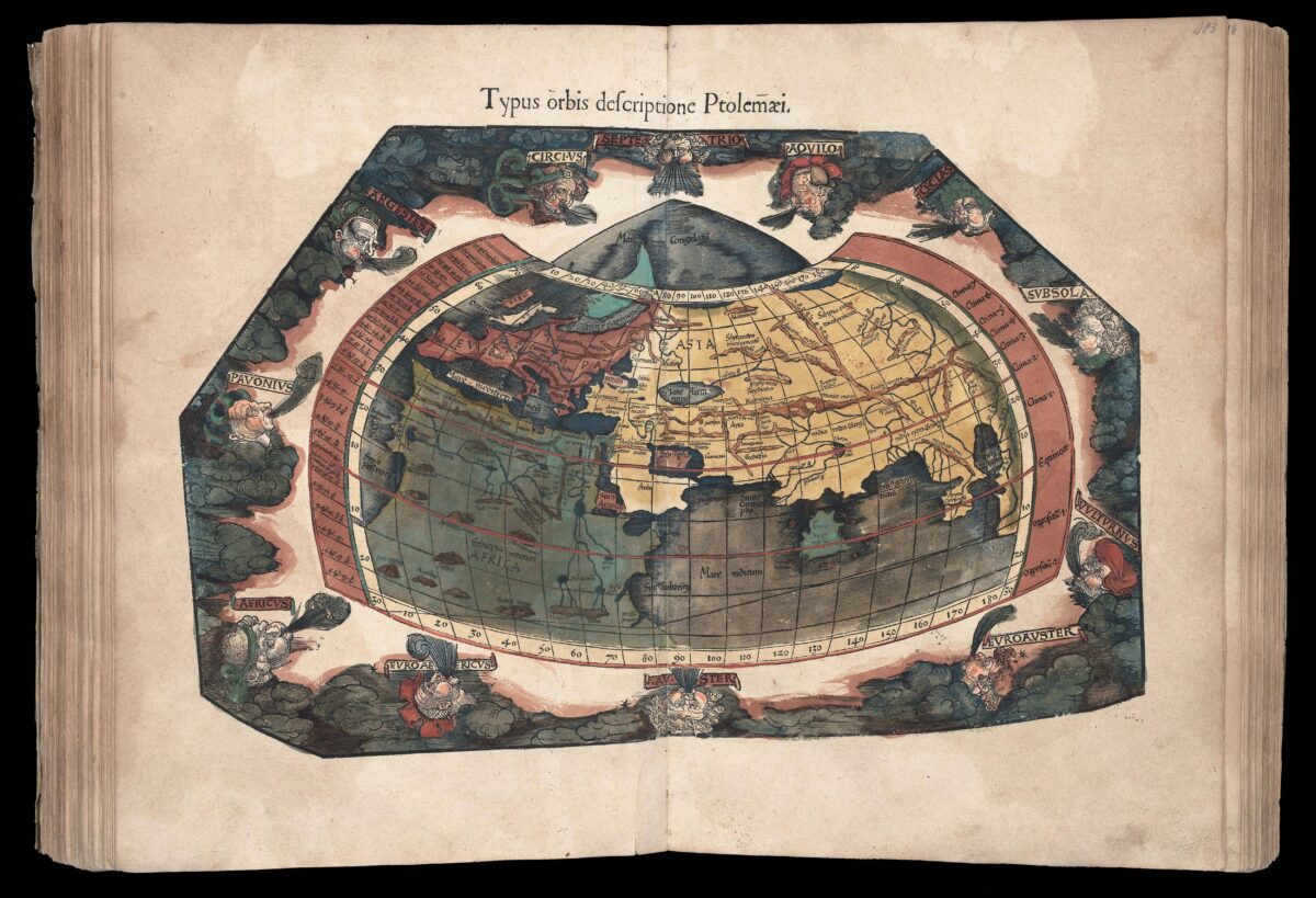 PTOLEMAEUS, Claudius; and Michael VILLANOVANUS, known as 'SERVETUS' Geographicae Enarrationis, Libri Octo.